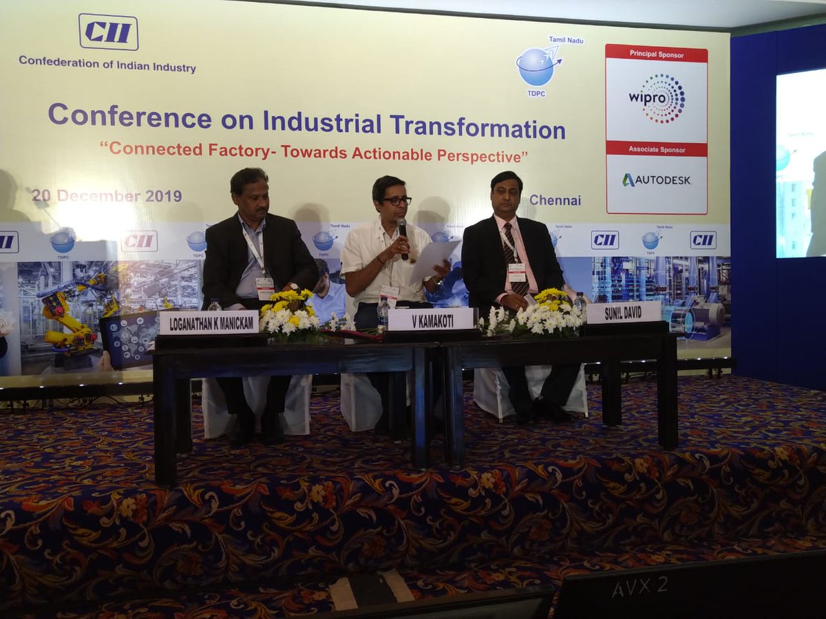 TNTDPC_Official's tweet photo. #Conference on #Industrial #Transform 5th edition @CIIregion initiatives
Theme : connected Factory-Towards Actionable Perspective
#20TH December 2019, 09:30 HRS HOTEL #RamadaPlaza, CHENNAI
Session III: Operations Transformation - Use Cases
Gig economy for Discrete Manufacturing https://t.co/5nplijVuEs