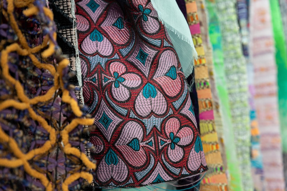 MunichFabric's tweet photo. The team of designers and weavers at Mahlia Kent Design Studios take a truly unique and creative approach to hand and digital weaving, experimenting with a range of techniques and materials to achieve stunning results.
#munichfabricstart #ss2021 #viewmunich https://t.co/5pcLaKf2NB