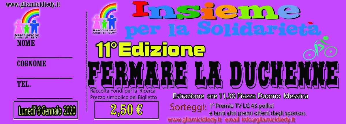 ForzaEdy's tweet photo. #FERMARELADUCHENNE @FilippoBuccella @Dys_TrophyTour @Parent_Project #PedalataperlaricercaDMD Messina 6 Gennaio 2020 https://t.co/pG9HsK64F3