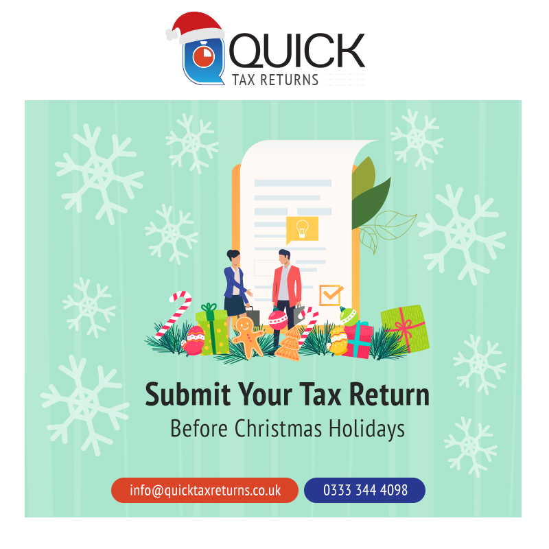teamquicktax's tweet photo. Holidays Are Coming...

#taxreturns #selfassessmentseason #HolidaysAreComing #contractors #askquicktax #selfemployed #contractors
#freelancers #ChristmasGift https://t.co/e6ylS5FLHL