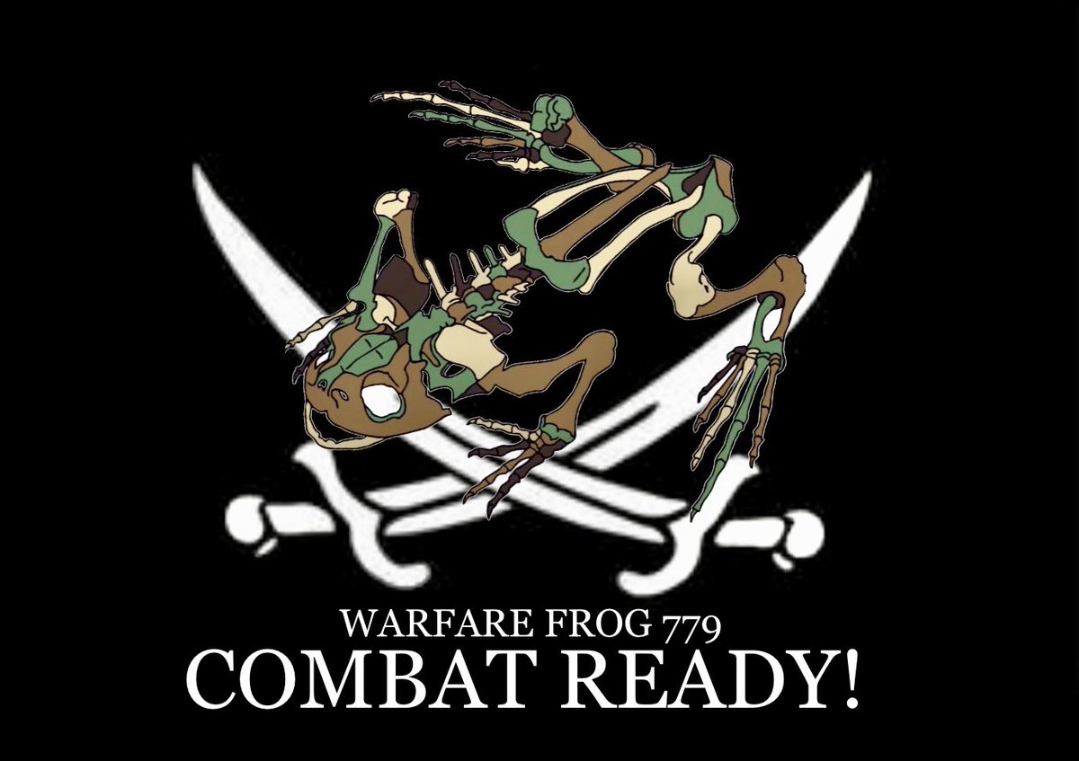 TilleeDRoters's tweet photo. My design for Warfare Frog 779 and soon available as a rubber patch by #WarfareFrog | #WarfareFrog779 via online order at https://t.co/HusNjwzMK5 in two versions a) Coyote (RAL8000) and b) Black https://t.co/2S17yMw2V5