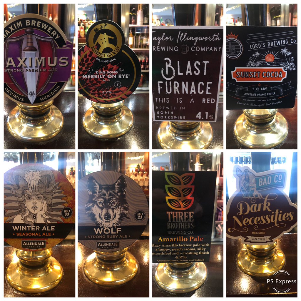 The Isaac Wilson (@theisaacwilson) on Twitter photo Some cracking ales on the bar right now - £2.50 a pint!! <a href="/MaximBrewery/">Maxim Brewery</a> <a href="/roundhillbrew/">Roundhill Brewery</a> <a href="/lordsbrewing/">Lords Brewing Co.</a> <a href="/ThreeBrewing/">ThreeBrothersBrewing</a> <a href="/WeAreBadCo/">WeAreBadCo</a> @AllendaleAle @BrewingTaylor #independent #UTB <a href="/ClevelandCAMRA/">Cleveland CAMRA</a> #goodbeerguide #Middlesbrough #cask #ale #teesside #boro Some cracking ales on the bar right now - £2.50 a pint!! <a href="/MaximBrewery/">Maxim Brewery</a> <a href="/roundhillbrew/">Roundhill Brewery</a> <a href="/lordsbrewing/">Lords Brewing Co.</a> <a href="/ThreeBrewing/">ThreeBrothersBrewing</a> <a href="/WeAreBadCo/">WeAreBadCo</a> @AllendaleAle @BrewingTaylor #independent #UTB <a href="/ClevelandCAMRA/">Cleveland CAMRA</a> #goodbeerguide #Middlesbrough #cask #ale #teesside #boro