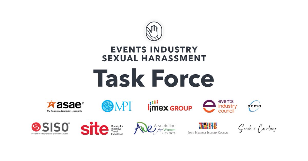 The Association for Women in Events <a href="/AWEwomen/">Women In Events</a> has joined forces with industry leaders to combat sexual harassment. Taking this pledge represents your support in our shared mission of eradicating sexual harassment in the events and meeting industry: buff.ly/35e7Egv
