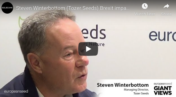 SeedWorldEU's tweet photo. Steven Winterbottom (Tozer Seeds) talks about the Brexit impact on UK seed sector, advantages of medium sized seed company #EuropeanSeed #Videos #GiantViews https://t.co/aEEzn7NMza https://t.co/qVlRFrfGA5