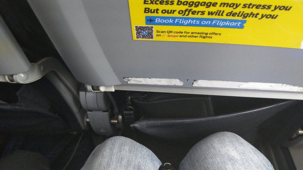 SG64 - not very MAX seat <a href="/flyspicejet/">SpiceJet</a>! I cannot imagine how little legroom there is in a regular seat.