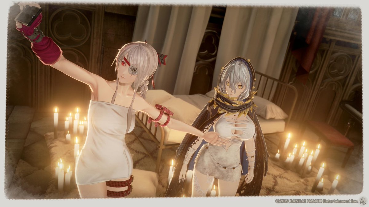 Code Vein フォトモード追加 拠点内やフィールド探索中 フォト機能を使って主人公や自分の好きなキャラクターなどの様々な場面を撮影できます 是非 コードヴェイン写真館 をつけて 皆さんのフォトを共有しあいましょう 今後 フォトコンテストも