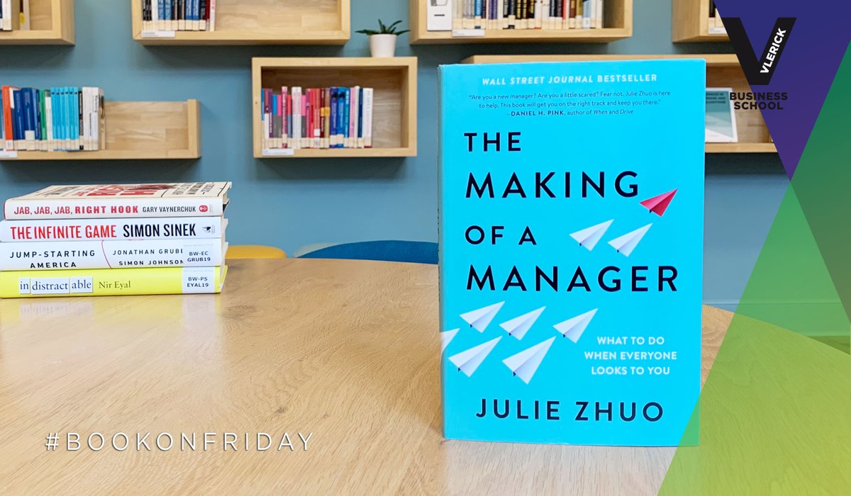 Vlerick's tweet photo. Our last #BookonFriday of this year is "The making of a manager : what to do when everyone looks to you". If you have suggestions for books you read recently, feel free to share your suggestions. https://t.co/a26kdgSrOY #VlerickLibrary #Managementbooks https://t.co/9QnEZkufZU
