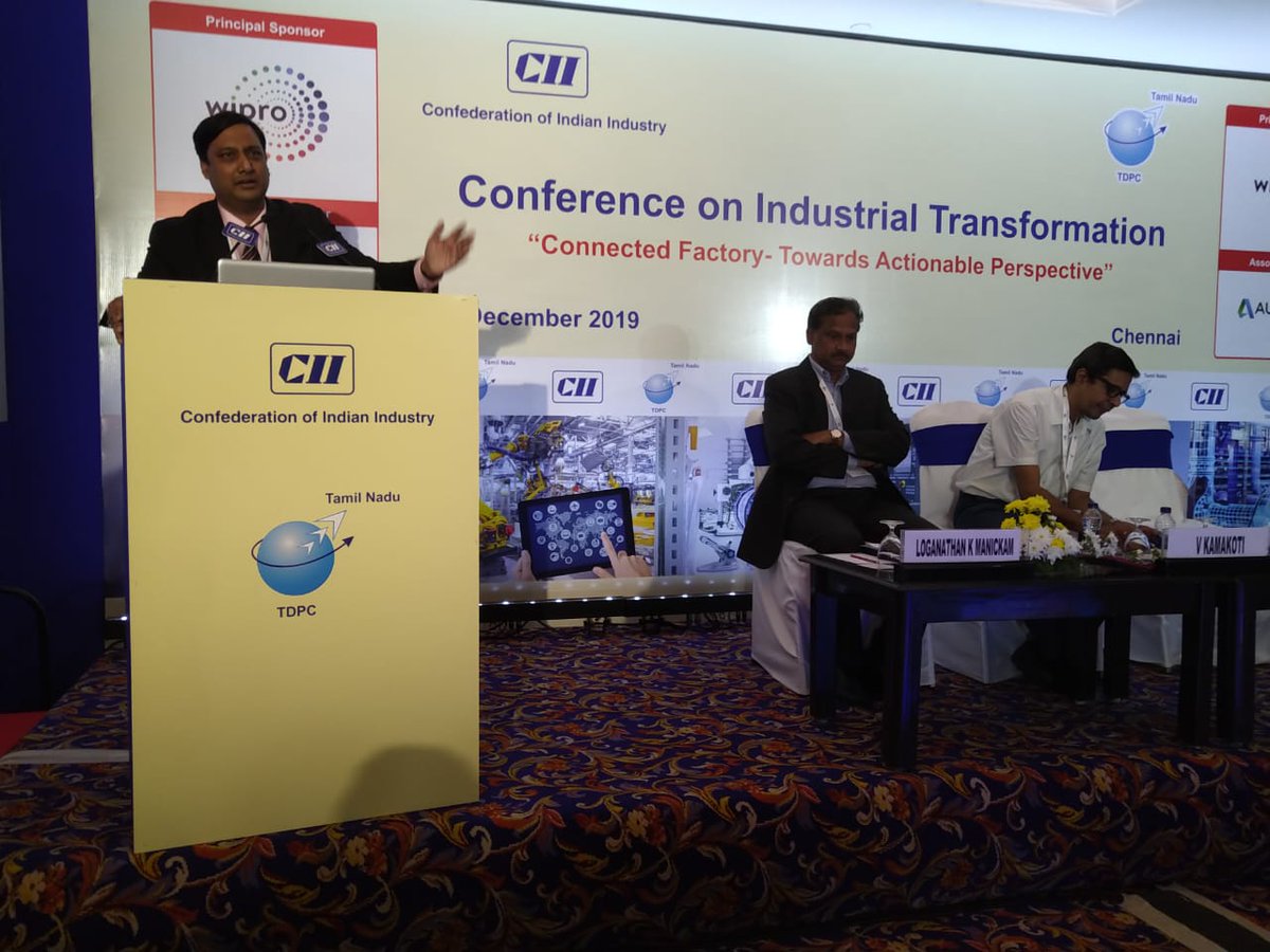 TNTDPC_Official's tweet photo. Session III: Operations Transformation - Use Cases
Reliable &amp; Secure Connectivity within Manufacturing Environment
Address by MR Sunil David
Regional Director -IOT AT &amp; T Global Network Services Pvt Ltd
#cii #tntdpc #IOT #global #network #internet #multinetwork https://t.co/mkwbcbv9Vi