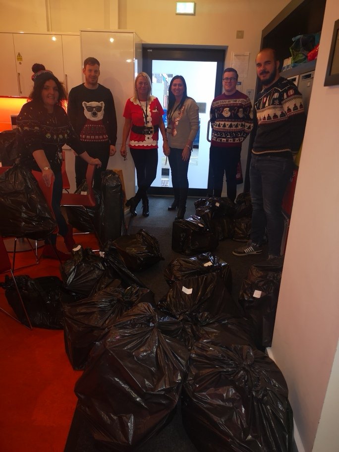 The Titan House elves have done a good job for our Christmas Giving Campaign . These bags full of gifts will be given to families who are suffering hardship. I hope everyone has a fabulous Christmas and a happy new year. #teamtitan #teamthirteen #christmasgiving #merrychristmas