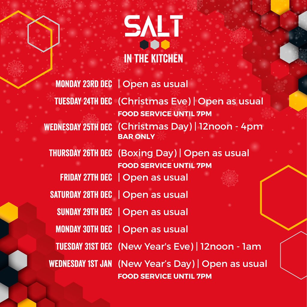 🎁 CHRISTMAS OPENING TIMES 🎁 We hope to see all our lovely customers over the Christmas holidays 🍻