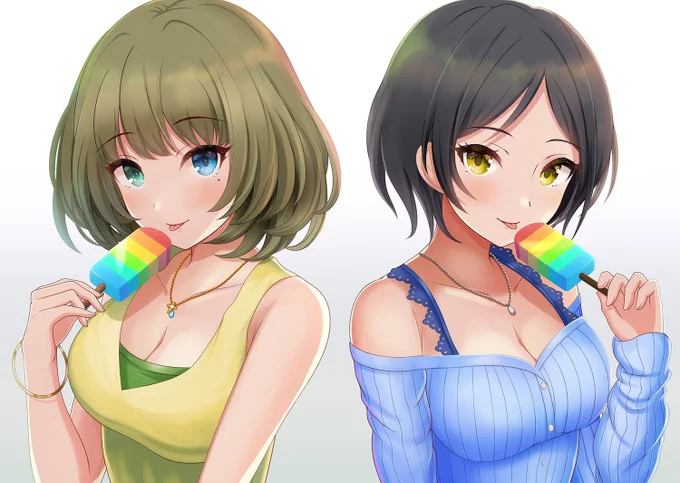 C97新刊の表紙イラストになります。よろしくお願いします!
#C97 #高垣楓 #速水奏 