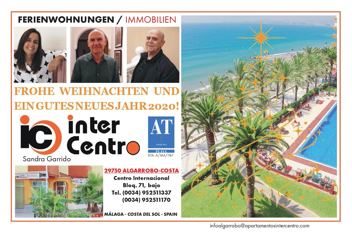 INTERCENTRO's tweet image. FROHE WEINACHTEN UND EIN GUTES NEUES JAHR 2020!