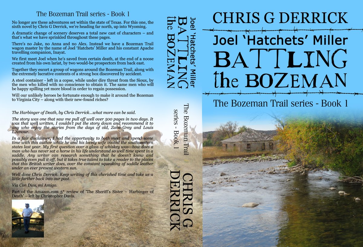 Here’s a little bit of news!
My 5th book's now available on Amazon
amzn.to/2FFvpCD
New characters, some even with pleasant personalities, &amp; a fresh location.
Introducing a lawman with a great line in deterrents!
I hope you’ll like it.
#JoelHatchetsMiller #western #Wyoming