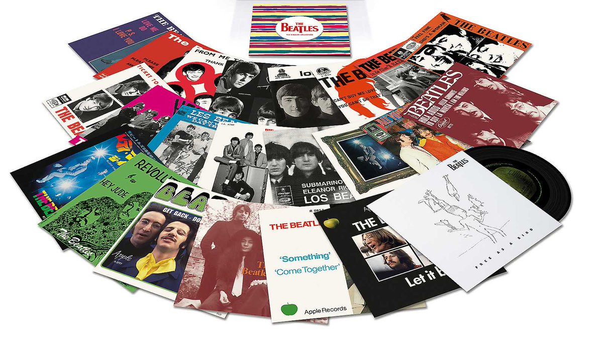 radio3_rne's tweet photo. Si buscas ideas de regalo...esto puede ser un REGALAZO. #DiscoGrande sortea esta colección de 23 singles remasterizados de The Beatles 🍏 Aquí tienes toda la info 👉 https://t.co/JpZUf4VJm2 https://t.co/LssdN1yAtY