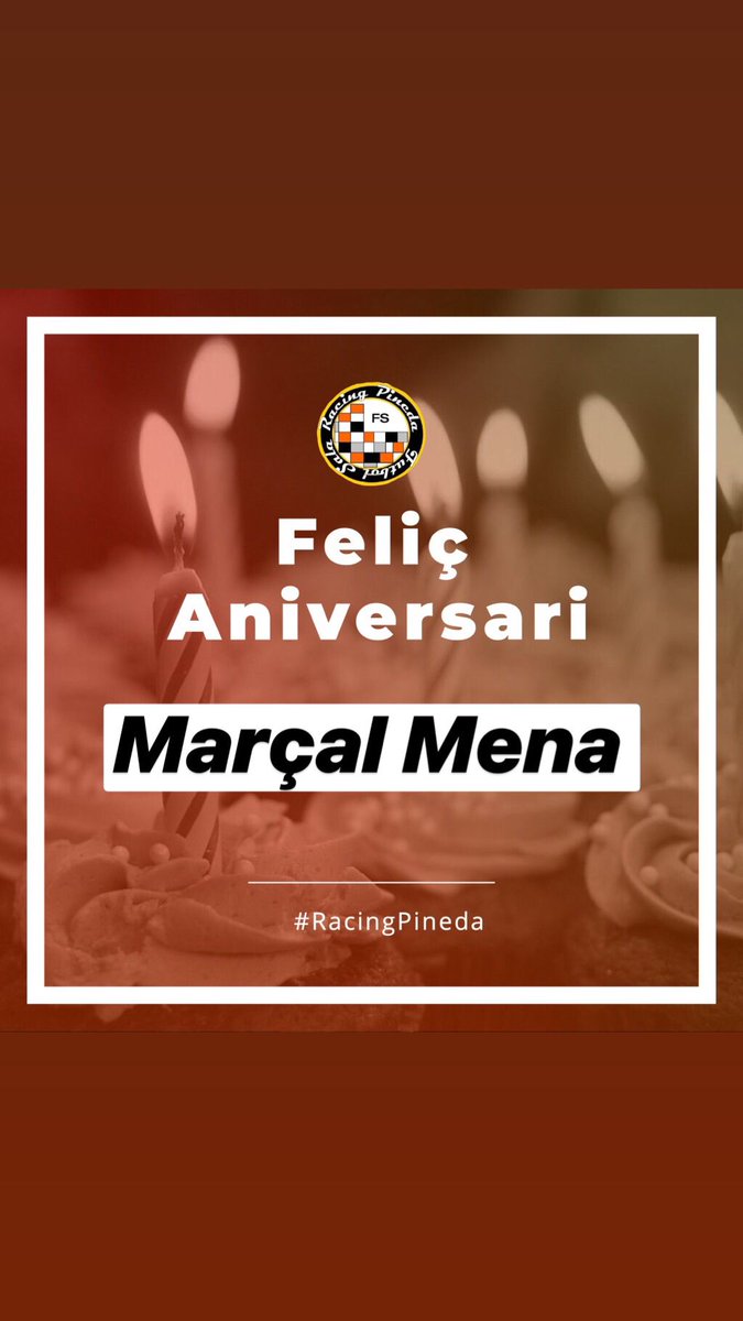 RacingPineda's tweet photo. Avui felicitem a un dels nostres jugadors del Cadet B. Feliç aniversari Marçal 🎂! ⠀⠀
#Birthday #Felicitats #Aniversari #SomRacing #RacingPineda @racingpinedafs https://t.co/N9zHSl6F7d