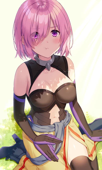 「マスター私の膝枕もぜひ…!」
#FGO #マシュ #バビロニア 