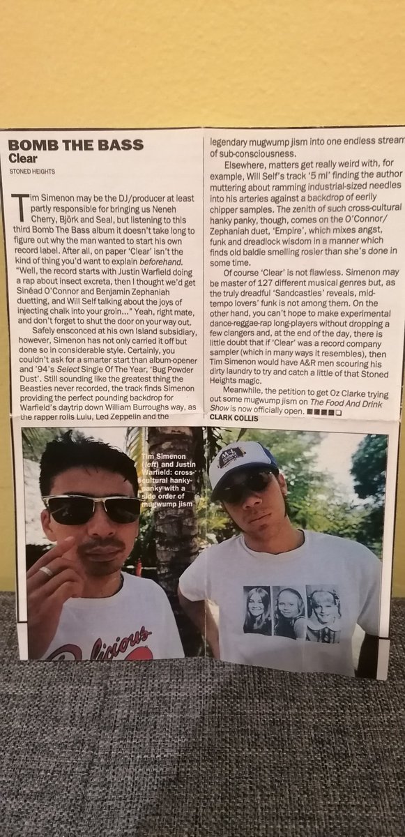 LongLiveLaMusic's tweet image. #2019AlbumADay 1995 3rd #BombTheBass record "clear". Fantastic cast list included here but it was Justin Warfield who stole the show on "bug powder dust" - the song of 1994 - select magazine agreed.
youtu.be/ADa9UBHqveA