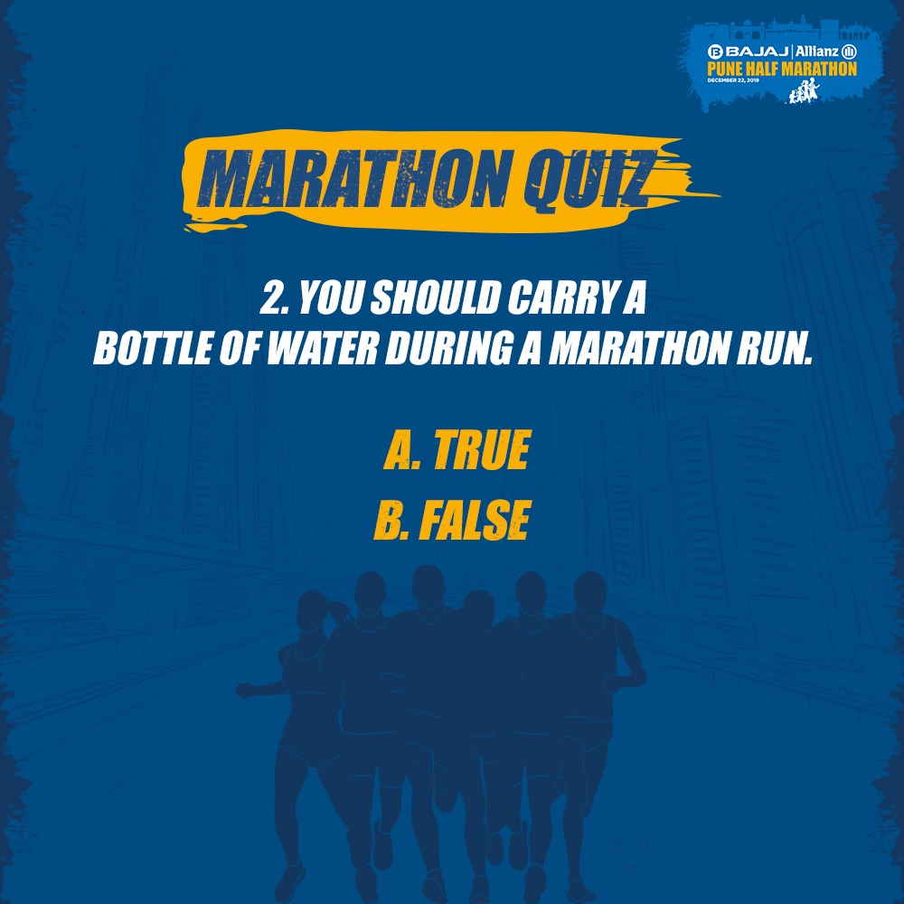 Here is the second question for you. Keep the guessing game going!
#MarathonQuiz #Quiz #PuneHalfMarathon #PHM2019 #RunForFitness