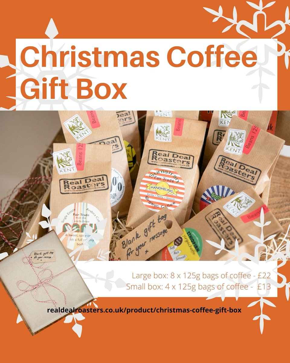 CliftonvilleFM's tweet photo. Don't forget your Christmas coffee! @realdealroaster are taking your orders now for collection at Sunday's farmers market!
#coffeebeans #groundcoffee #coffee #thegiftofcoffee #christmaspressie #orderforchristmas #FarmersMarket https://t.co/jlRu9uxkmA