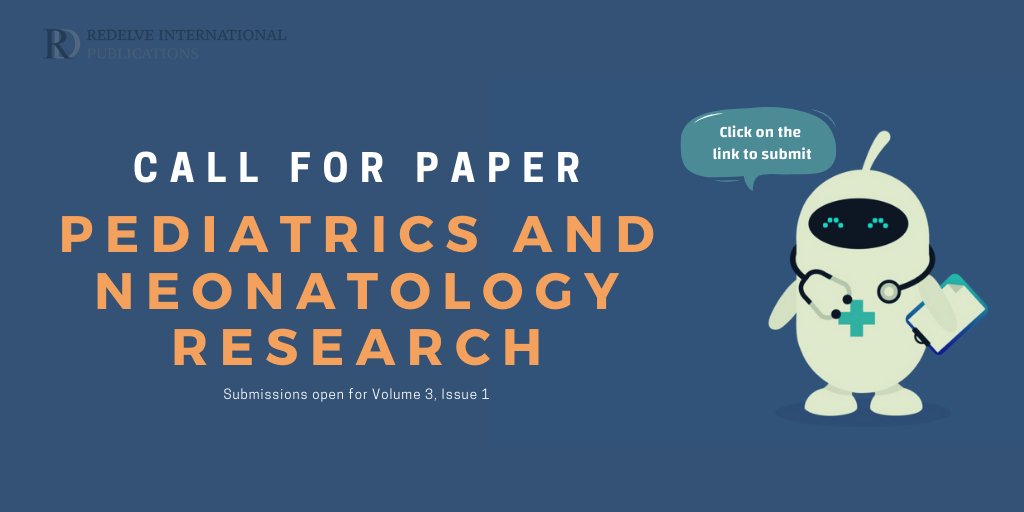 Journal of #Pediatrics and #Neonatology #research invites #Researchers #pediatrition #neonatologist and everyone to submit your #Paper /case reports in our upcoming issue.
Submit here: bit.ly/2rhyyFO
or send directly to pediatrics@currentfindings.us