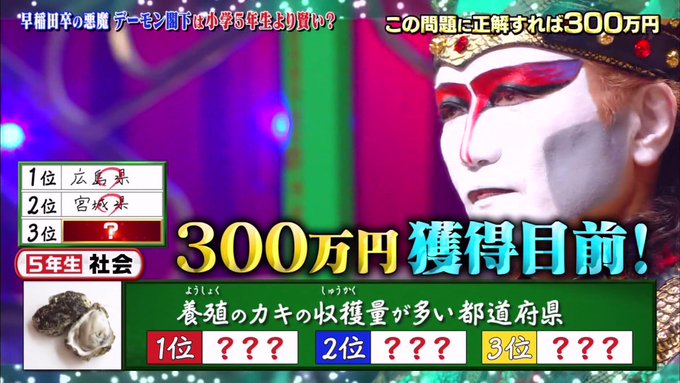 2019 12 20 デーモン閣下 クイズ あなたは小学５年生より賢いの