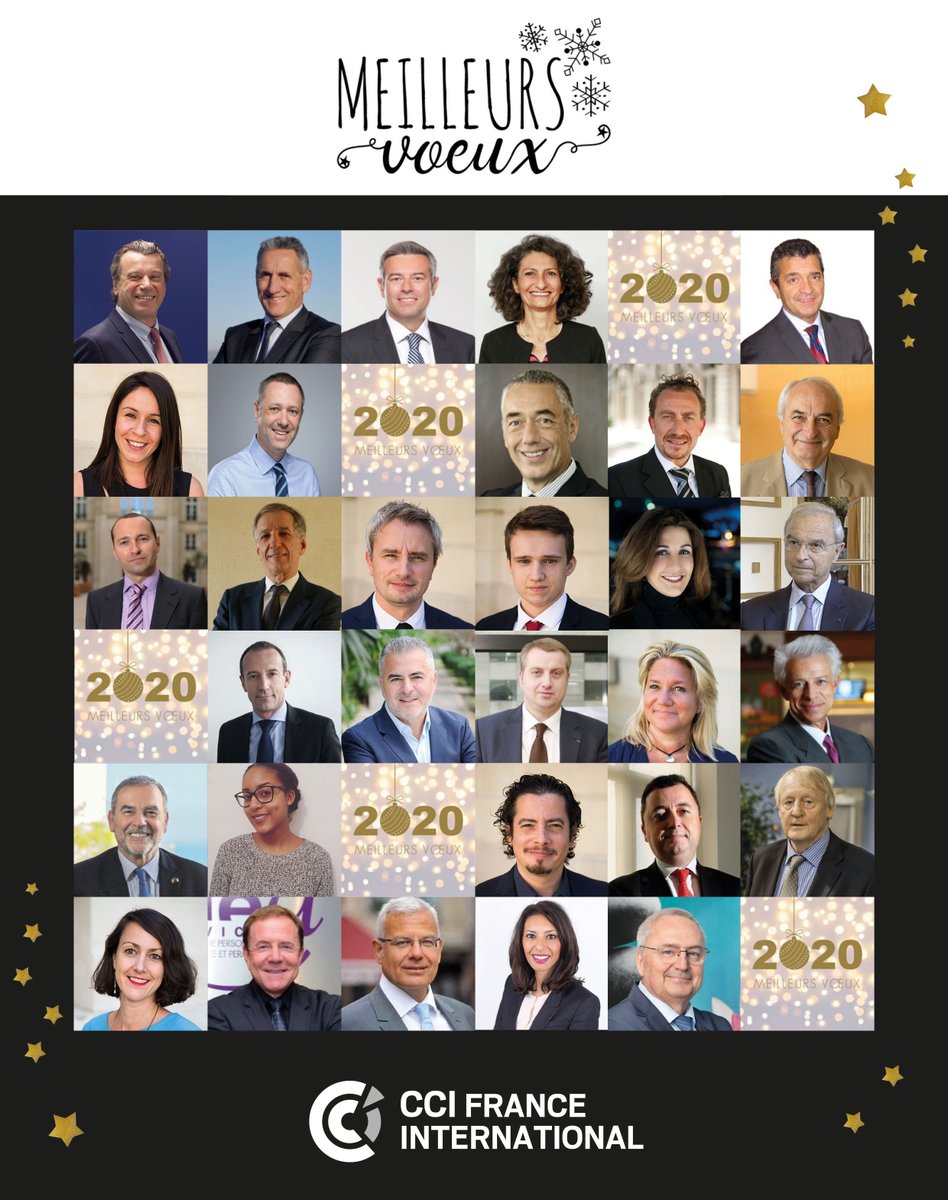 ⭐️🥳Les membres du Conseil d'Administration et l'équipe de CCI France International vous souhaitent de joyeuses fêtes et une excellente année 2020 ! 🥳⭐️
#ccifi #international #export #entreprises #voeux2020 
ccifrance-international.org/le-kiosque.html