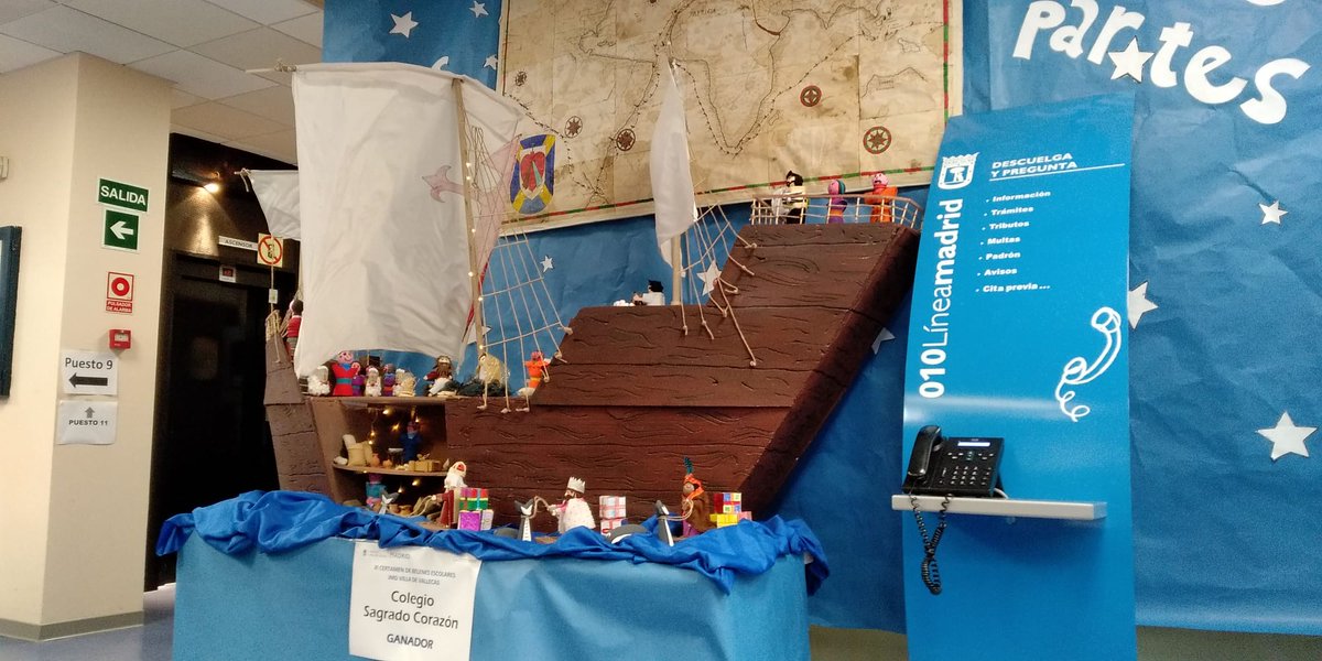 El colegio Sagrado Corazón ha obtenido el 1º premio del Certamen Escolar de Belenes 2019, obteniendo una mención especial el colegio público Honduras. También han participado los centros Torrevilano, José M. Echegaray, Agustín R.Sahagún, Mater Amabilis y Stella Maris La Gavia