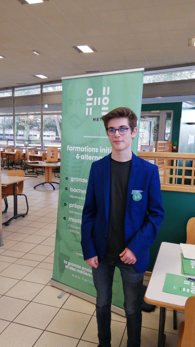LyceeRBadinter's tweet image. Un ancien élève aujourd'hui en formation à l'hetic