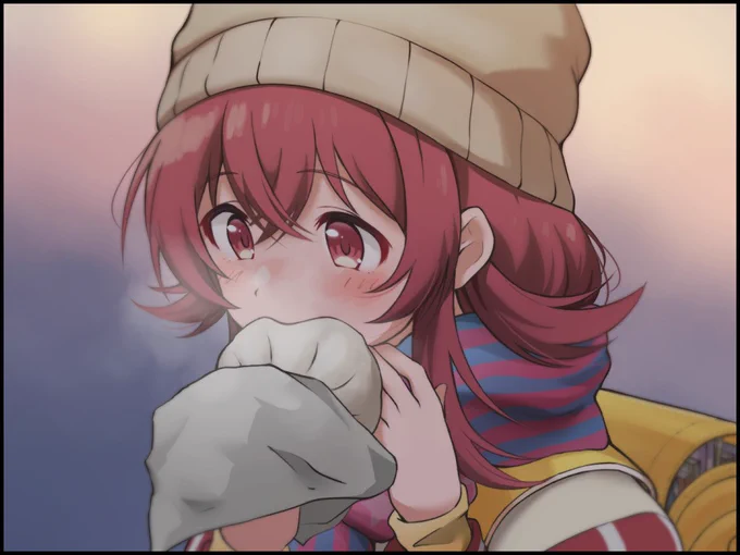 後ろ髪マフラーにいれんの好き 