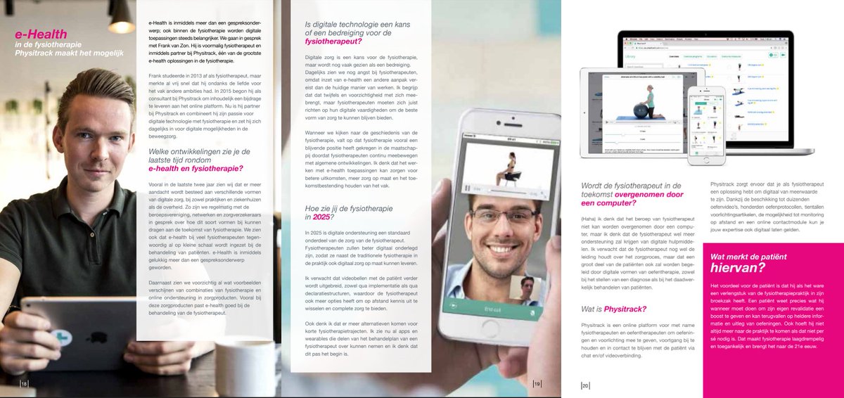 Afgelopen maand werd programmadirecteur Frank van Zon geïnterviewd door <a href="/FysioTopics/">kwaliteitsvereniging</a> over zijn visie op digitale zorg en #ehealth in de #fysiotherapie, de huidige stand van zaken en de nabije toekomst. Dank <a href="/PetwinVerkerk/">Petwin Verkerk</a>!