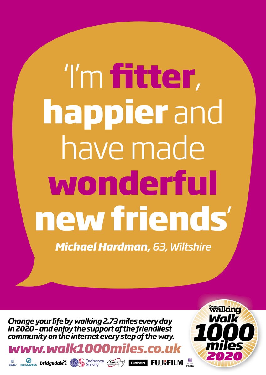Walking is SO repetitive – you go for a walk, you feel better. You go for a walk, you feel better. You go for a walk… walk1000miles.co.uk #walk1000miles