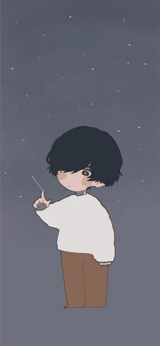 ホーム画面良いの無かったので描いた。 