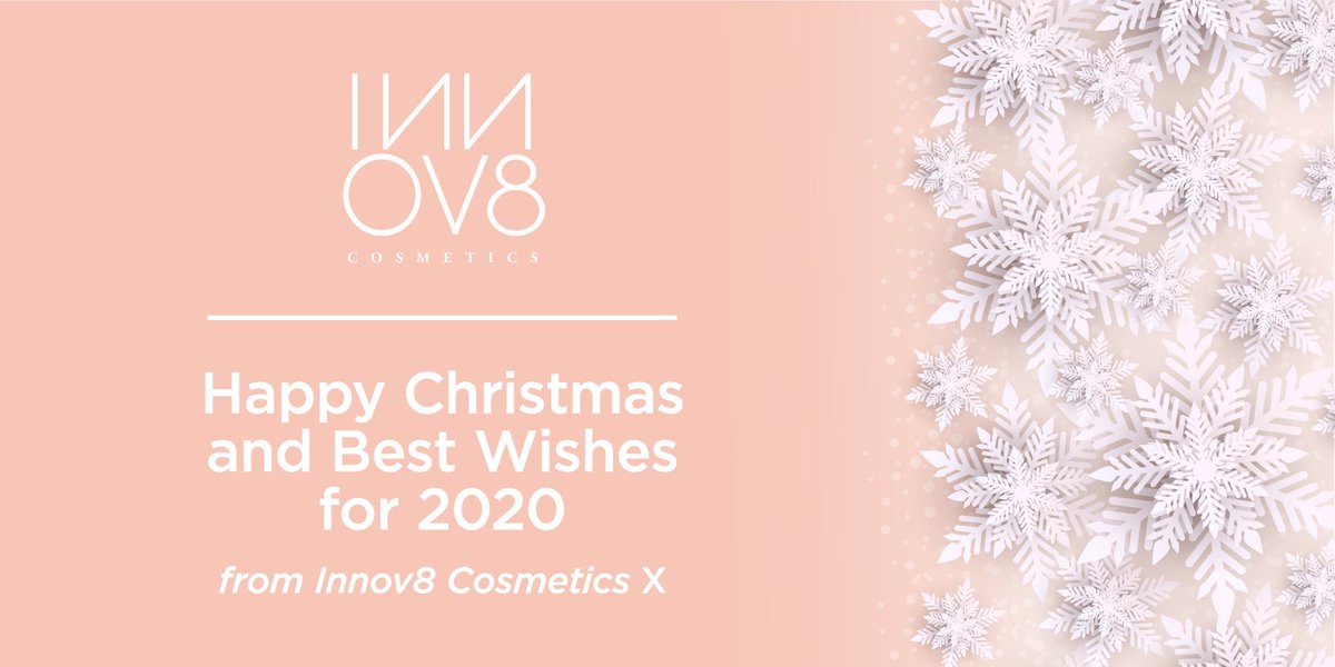 Innov8Cosmetics's tweet photo. We’d like to wish all our clients, suppliers, partners and followers a really Happy Christmas. Hope everyone has a lovely break and our very best wishes for an exciting 2020! #cosmetics #science #beauty https://t.co/mmIyqL90n1