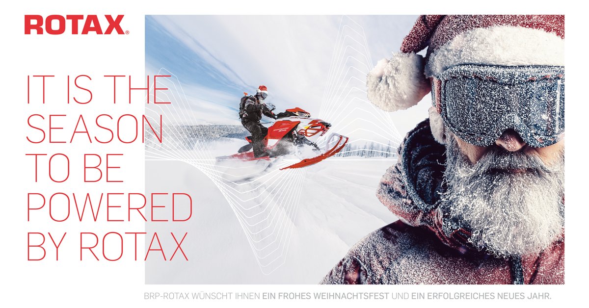 BRP_Rotax's tweet photo. Merry X-Mas to you! 🎅🎄 have a wonderful and adventurous time with your loved ones 💥 #wegetyourheartbeating https://t.co/vlY0Gylv3a