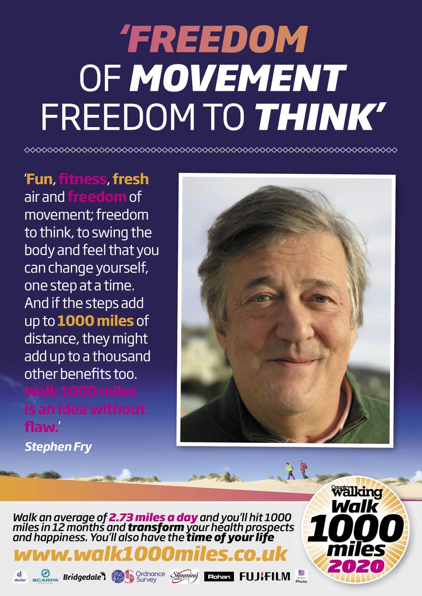 The man who needs no introduction on the challenge without compare. walk1000miles.co.uk #walk1000miles