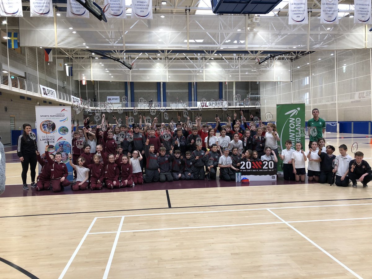 sdcactiveschool's tweet photo. 5th class had an amazing time at the badminton blitz in UL today organised by Limerick Sports Partnership. https://t.co/t4XvokJkzg