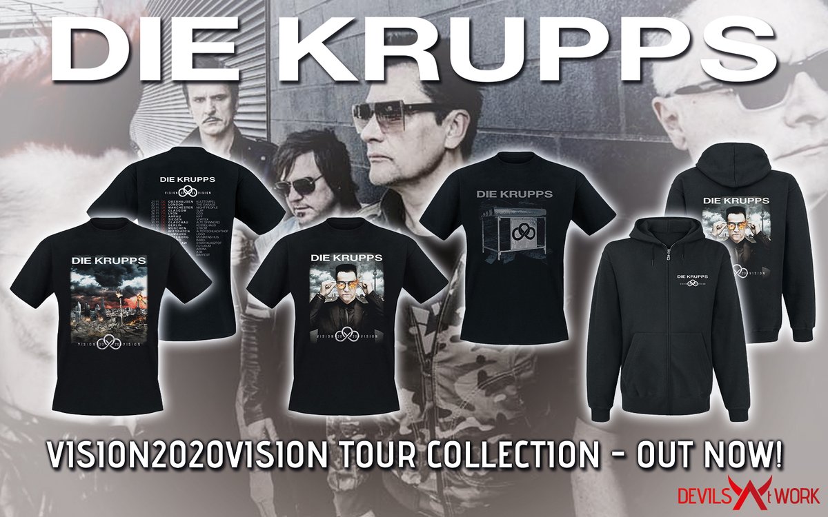 devilsaddwork's tweet photo. Neues Merch von DIE KRUPPS ab sofort am Start bei uns im Shop. #diekrupps #newmerch https://t.co/bXXOlRbWQk