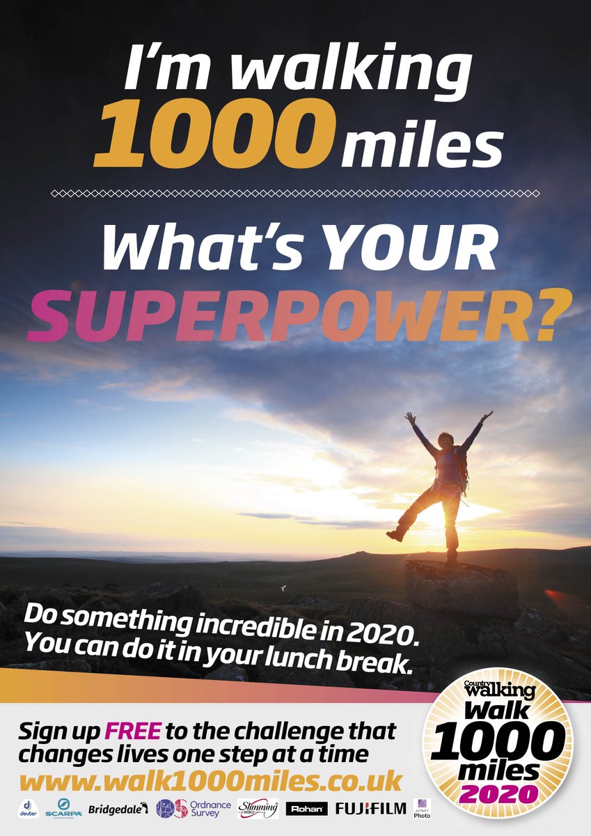 It would be terribly un-British to boast of course, but dash it all... walk1000miles.co.uk #walk1000miles