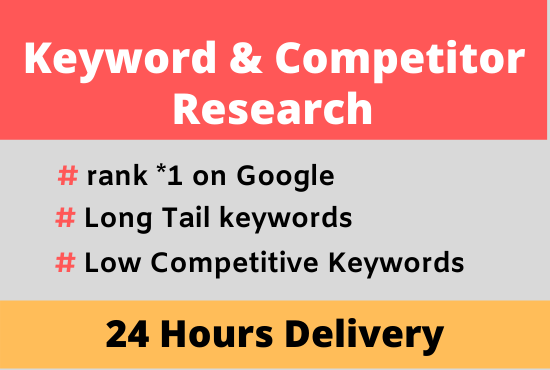 I will do Keyword Research & Competitor Analysis
Click here: bit.ly/2PZiuAS
#seo #keywordresearch #nicheresearch #competitorresearch #seoanalysis #digitalmarketing #competitoranalysis #TheRiseofSkywalker #IMPOTUS #RiseOfTheSkywalker