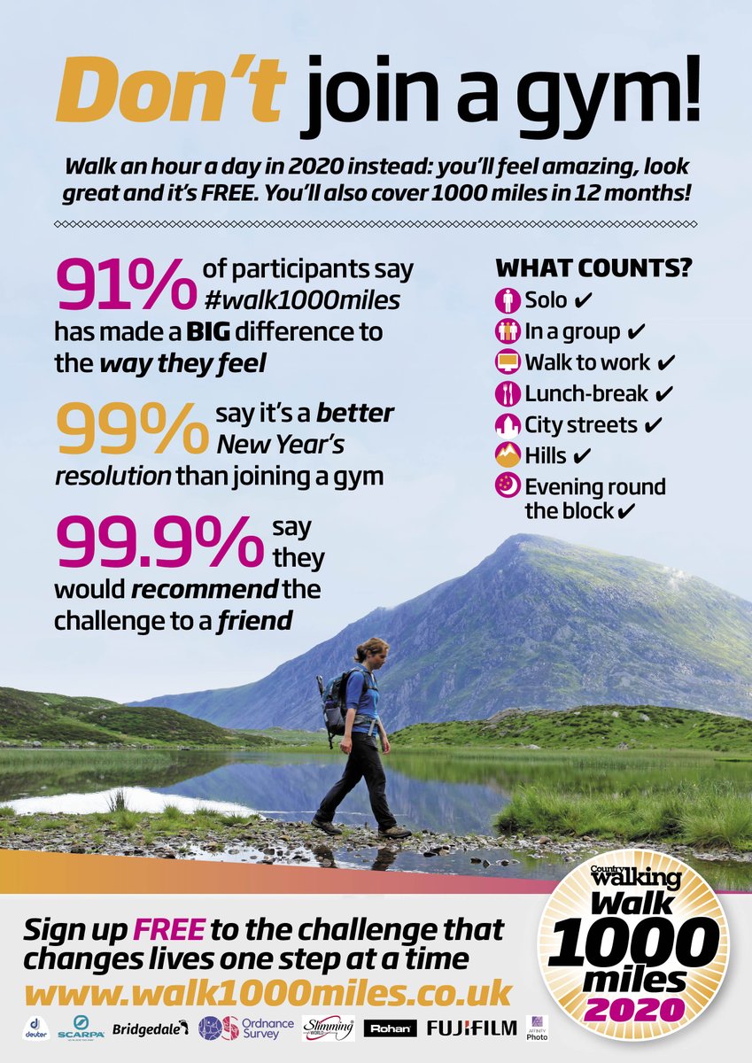 Your body benefits from the most amazing personalised medical care – and is capable of the most amazing things – when you put it under the care of the best doctors in the world: your right leg and your left leg. walk1000miles.co.uk #walk1000miles