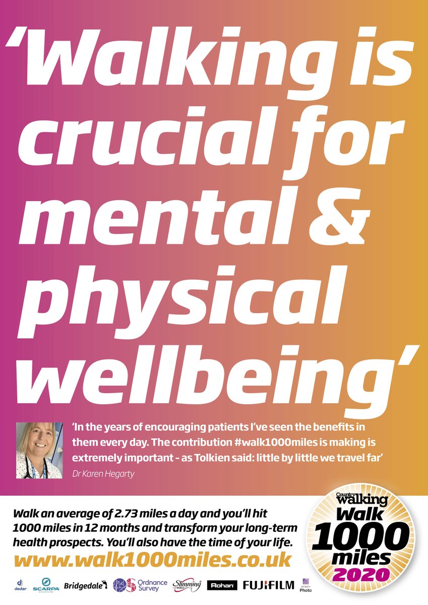 You can't always rely on a doctor's handwriting to be clear, so we had this one typed out! walk1000miles.co.uk #walk1000miles