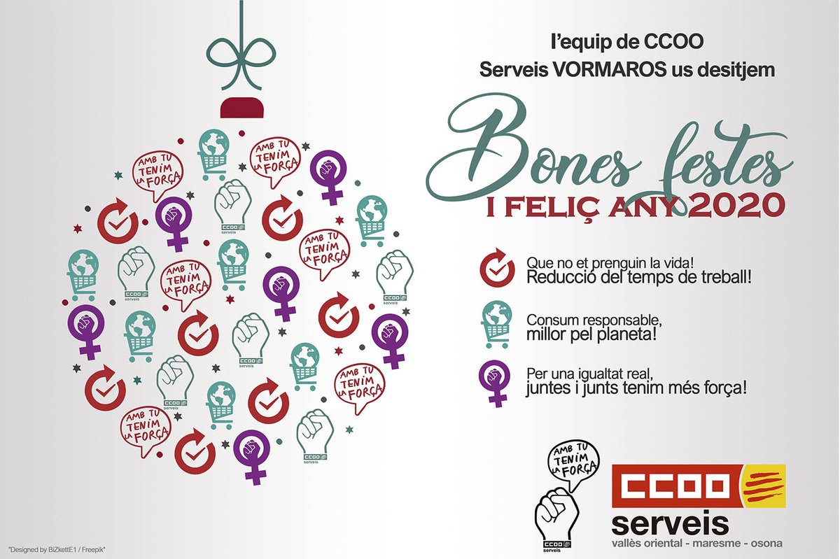ccoo_serveisVMO's tweet photo. L'equip de @ccoo_serveisVMO us deseitgem bones festes i feliz any 2020
#CCOOTenimLaForça
@ccoocatalunya @ccoo_serveiscat @ccoovormaros https://t.co/oRLmXo7dUX