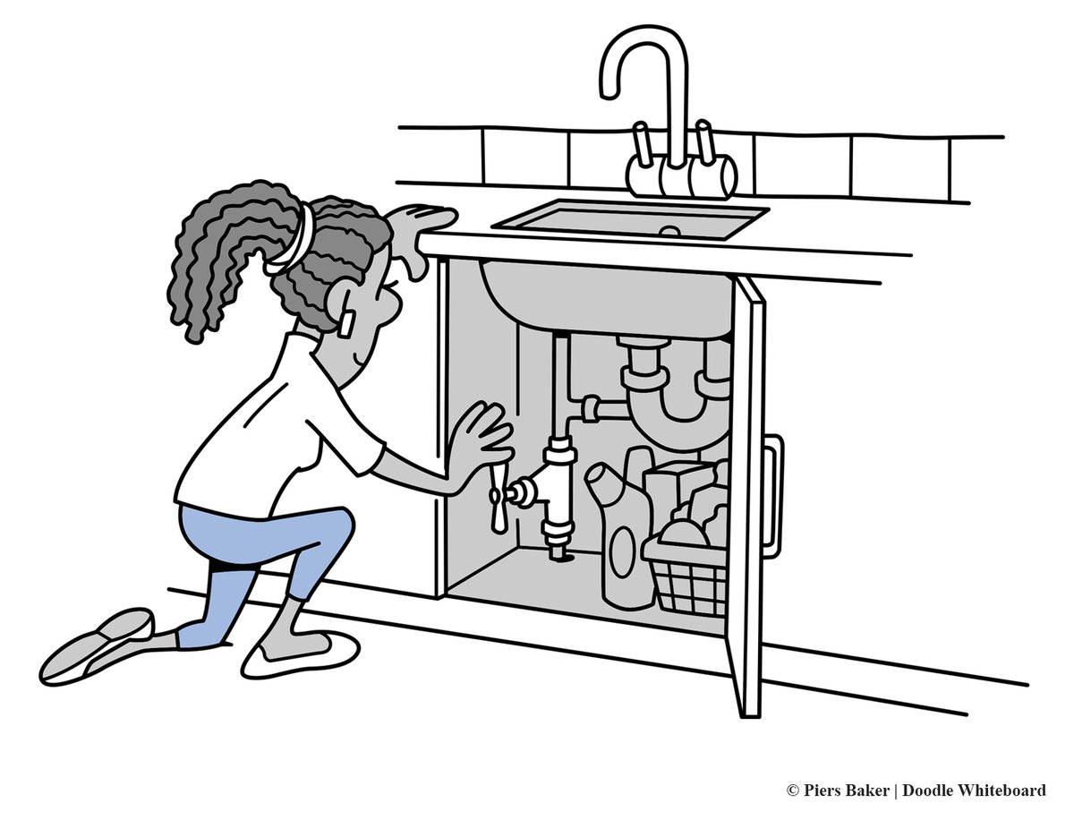 Found your internal stop tap? Now check it’s working! If your stop tap is a screw-down type, turn it back half a turn after opening it fully to prevent it seizing. If it is a lever type valve always leave it fully open: watersafe.org.uk/winter