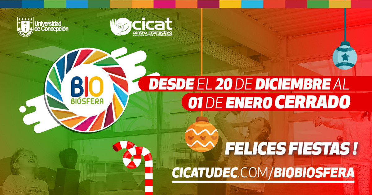biobiosfera's tweet photo. Gracias a todos los que nos visitaron durante este año!! ❤️ 
Nos vemos el 2 de enero con tarifa normal, de $2.000 por persona. https://t.co/fK4jzyRS4g