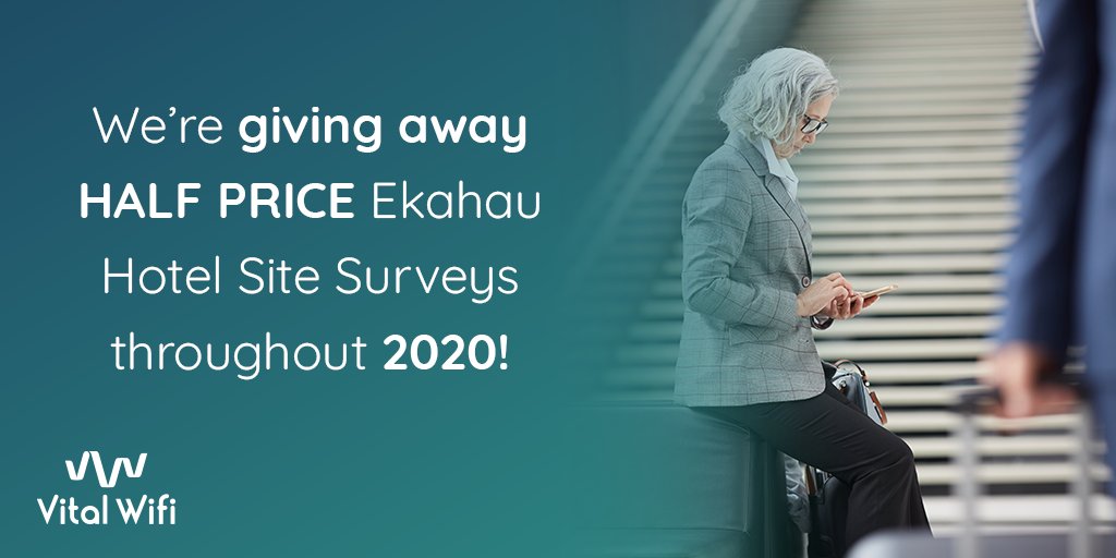 We’re giving away 52 HALF PRICE <a href="/ekahau/">Ekahau</a> Site Surveys to Hotels throughout 2020! For more information on how to claim yours, head over to our latest article… ow.ly/F6G750xEWrX

#ekahau #wifidesign