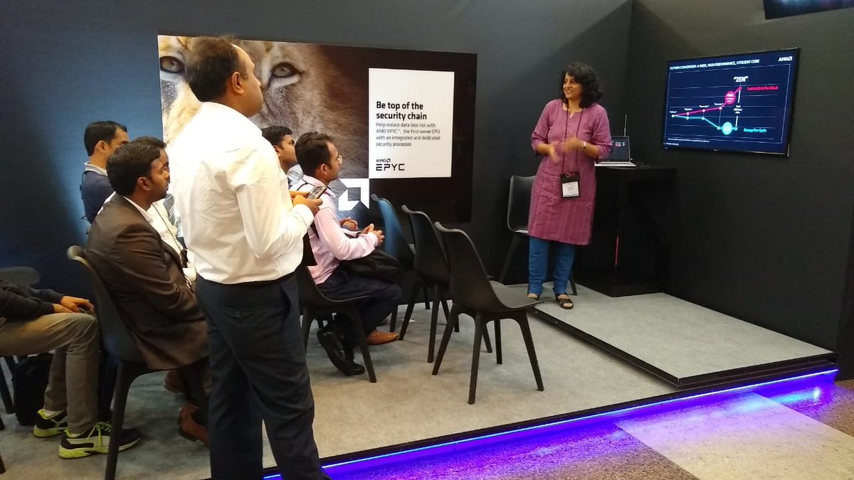 AMDIndia's tweet photo. With over 300 visitors at the #AMD booth, thanks to all the students, senior academicians and the industry fraternity for dropping by. We hope to see you at #hipc2019 next year @hipcconf https://t.co/373cpXeewh