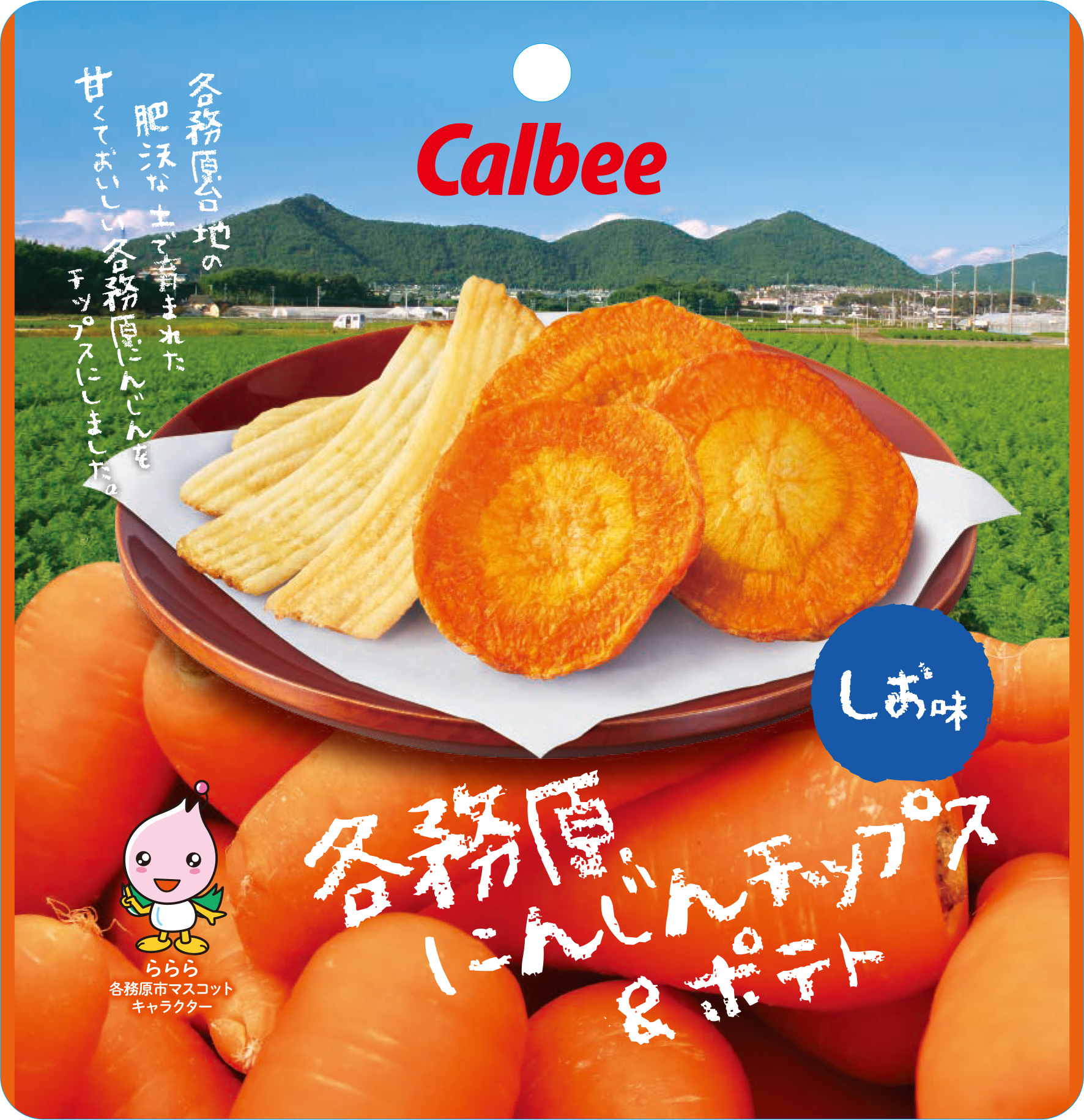 各務原市 カルビー 株式会社と連携して 各務原にんじんチップス ポテト しお味 を開発しました 今年 各務原 市で採れた冬 にんじん を使ったにんじんチップスは にんじんの甘味が絶品 カルビーの ポテトチップス との相性も抜群です 詳細は市