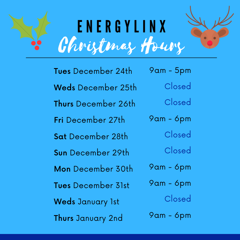 Energylinx's tweet photo. Only five more sleeps until Christmas! Please take note of our call centre hours should you require any assistance. https://t.co/YbnvANM2P6