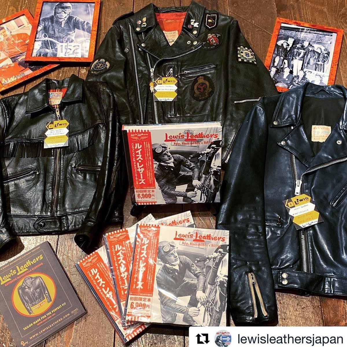 LewisLeathers's tweet photo. #wingswheelsandrocknroll book with a selection of vintage jackets. https://t.co/8Uf6NQmrHg
#lewisleathers #rintanaka #derekharris https://t.co/ka3pTjg3mK