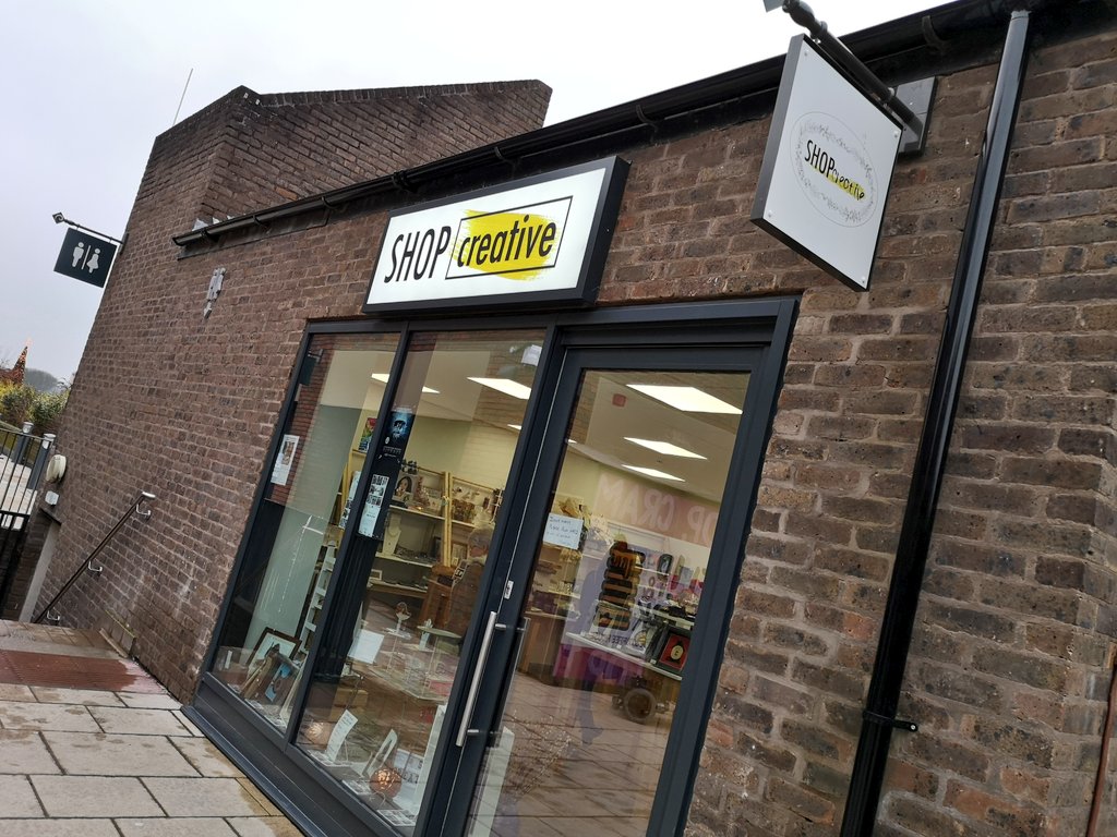 soult's tweet photo. Great to see the @SHOPCreativeuk pop-up shop at #Durham's @DurhamRiverwalk with bold new signage since I was last here. Now no-one has any excuse for missing it! https://t.co/SdlPGxGOC5 https://t.co/LoJnsiaV4P
